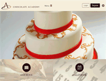 Tablet Screenshot of chocolate-academy.com